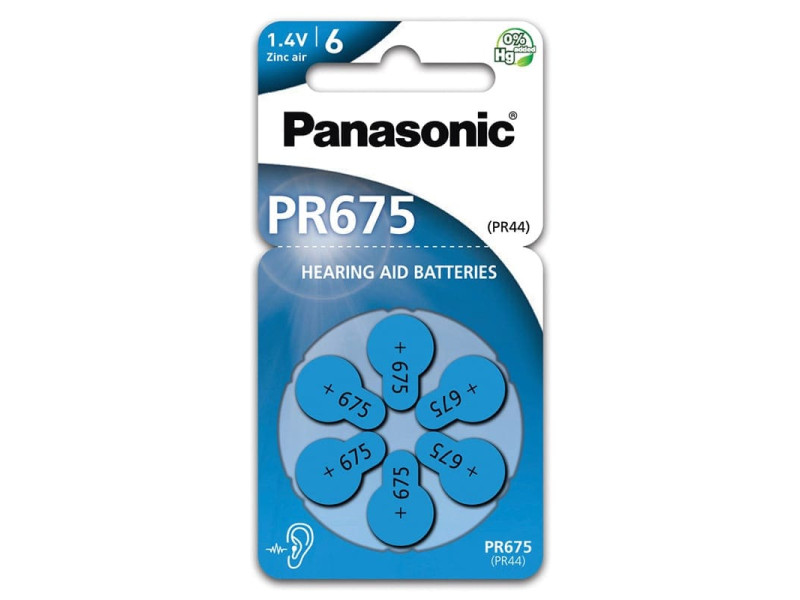 ΜΠΑΤΑΡΙΑ ΑΚΟΥΣΤΙΚΩΝ ΒΑΡΗΚΟΙΑΣ PR-675 PANASONIC(BL6ΤΕΜ) | REDPOINT | 26727