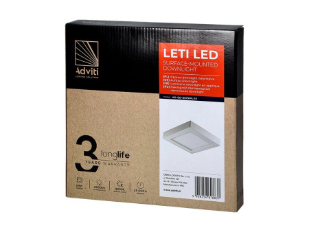 6075 ΦΩΤΙΣΤΙΚΟ LED ΤΕΤΡΑΓΩΝΟ ΛΕΥΚΟ 230/230/35 24W 4000K ORNO | ORNO | 28291