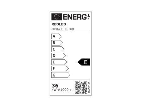 BACKLIT LED PANEL 4670lm/w 120X30 36W 6000K PF 0.90 UGR19 | REDPOINT | 28970