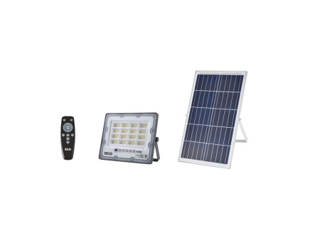 ΠΡΟΒΟΛΕΑΣ SOLAR 60W 3xCCT ΜΕ ΧΕΙΡΙΣΤΗΡΙΟ PANEL 6V/9W | REDPOINT | 29232