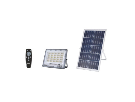 ΠΡΟΒΟΛΕΑΣ SOLAR 120W 3xCCT ΜΕ ΧΕΙΡΙΣΤΗΡΙΟ PANEL 6V/12W | REDPOINT | 29233