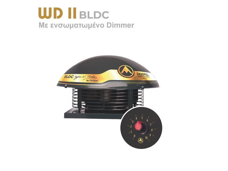 WD2 BLDC ΕΞΑΕΡΙΣΤΗΡΑΣ ΣΤΕΓΗΣ ΜΕΤΑΛΛΙΚΟΣ Φ150 ΜΕ ΕΝΣΩΜΑΤΩΜΕΝΟ DIMMER | REDPOINT | 29559