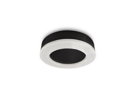 "HALO" ΑΠΛΙΚΑ LED 15W ΣΤΡΟΓΓΥΛΟ ΜΑΥΡΟ 3 CCT IP65 | REDPOINT | 29657