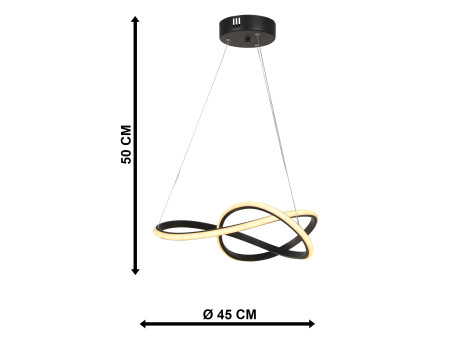 MERCURY-50 LED BLACK 48W ΦΩΤΙΣΤΙΚΟ LED