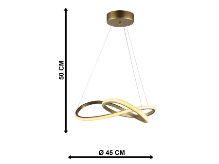 MERCURY-50 LED GOLD 48W ΦΩΤΙΣΤΙΚΟ LED