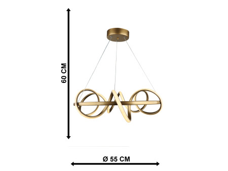 SPACE-50 LED GOLD 120W 3000K/4000K/6500K ΦΩΤΙΣΤΙΚΟ LED