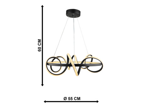 SPACE-50 LED BLACK 120W 3000K/4000K/6500K ΦΩΤΙΣΤΙΚΟ LED