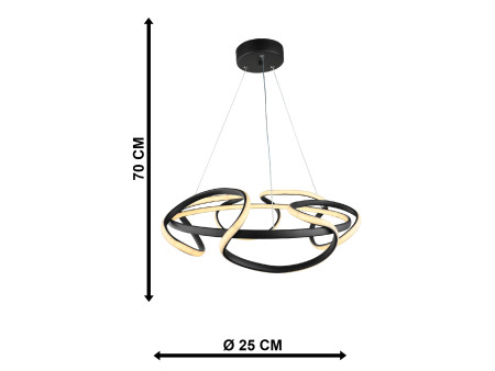 ORION-50 LED BLACK 120W 3000K/4000K/6500K ΦΩΤΙΣΤΙΚΟ LED