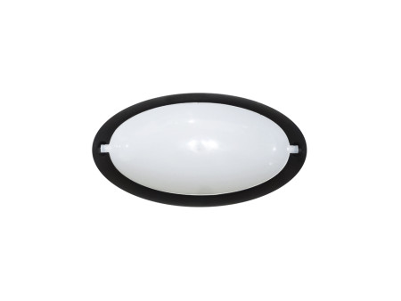 D-212 BLACK ΕΝΣΩΜΑΤΩΜΕΝΟ LED 12W ΟΒΑΛ