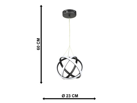 ATOMIC-25 BLACK LED 42W ΦΩΤΙΣΤΙΚΟ LED ΚΡΕΜΑΣΤΟ