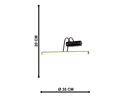 LED CURVE/AP BLACK ΑΠΛΙΚΑ 6W ΑΠΛΙΚΑ