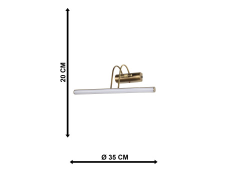 LED CURVE/AP GOLD MAT ΑΠΛΙΚΑ 6W