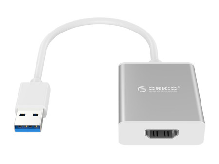 ORICO αντάπτορας USB 3.0 σε HDMI UTH-SV, 1080p, 15cm, ασημί