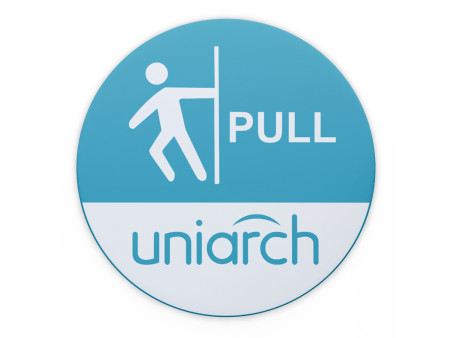 UNIARCH αυτοκόλλητο Pull HW200223, Φ 12cm