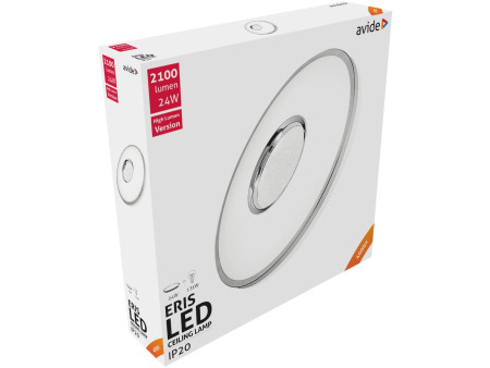 Avide LED Μοντέρνα Πλαφονιέρα Οροφής Eris 24W 350*85.0mm Λευκό 4000K | ATC | 15.001.0558