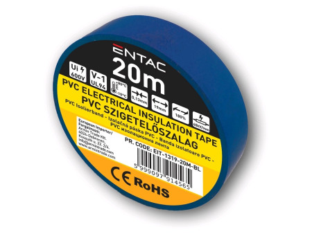 Entac Μονωτική 0.13x19mm Μπλέ 20m