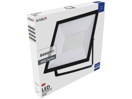 Avide LED Προβολέας Slim SMD 100W Ψυχρό 6400K Value | ATC | 15.001.1646