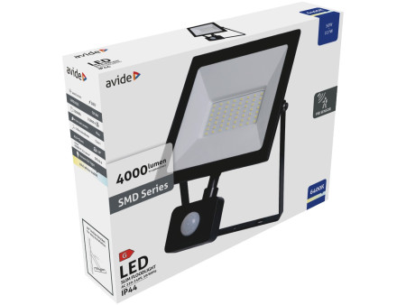 Avide LED Προβολέας Slim SMD 50W Ψυχρό 6400K Φωτοκύτταρο Value | ATC | 15.001.1656