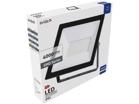 Avide LED Προβολέας Slim SMD 50W Ψυχρό 6400K Value | ATC | 15.001.1655