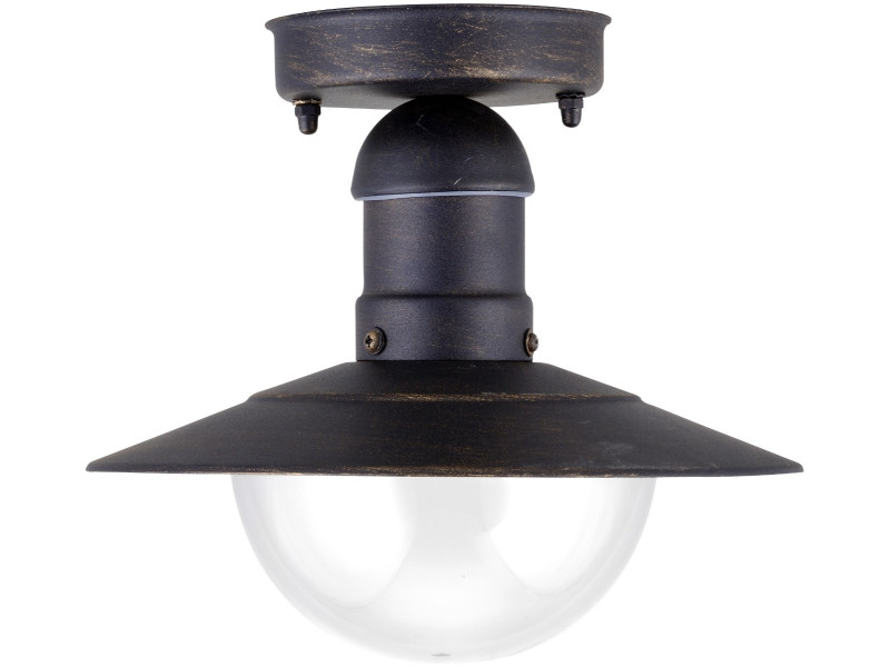 Avide Outdoor Ceiling Lamp Imperial 1xE27 IP44 Antique Gold | ATC | 15.001.1526