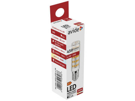 Avide LED 4.2W JD E14 220° Θερμό 3000K | ATC | 15.001.1715