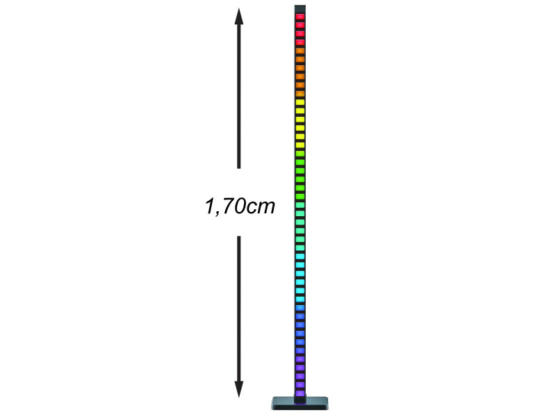 Avide LED Φωτιστικό Δαπέδου Γωνίας RGB Με Αισθητήρα Μουσικής | ATC | 15.001.1958