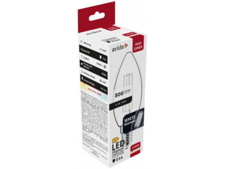 Avide LED White Filament Candle 6.5W E14 WW 2700K | ATC | 15.001.2051