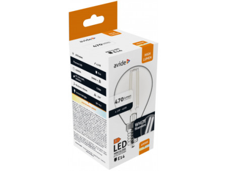 Avide LED White Filament Mini Globe 4.5W E14 NW 4000K | ATC | 15.001.2057