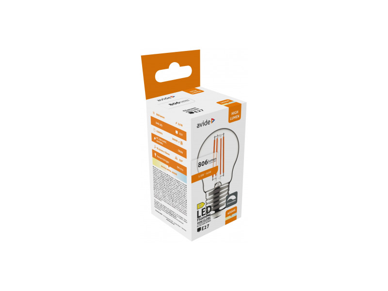 Avide LED Filament Mini Globe 5.9W E27 NW 4000K Dimmable | ATC | 15.001.2068