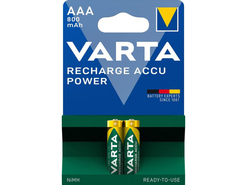 Varta Επαναφορτιζόμενη R2U AAA 800mAh (2τμχ) | ATC | 01.003.0005