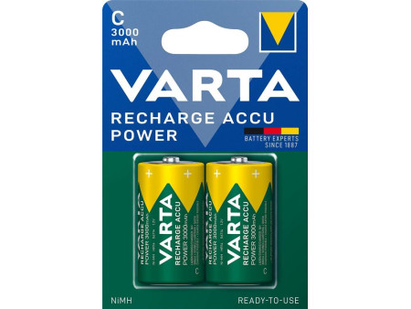 Varta Επαναφορτιζόμενη R2U C 3000mAh (2τμχ) | ATC | 01.003.0010