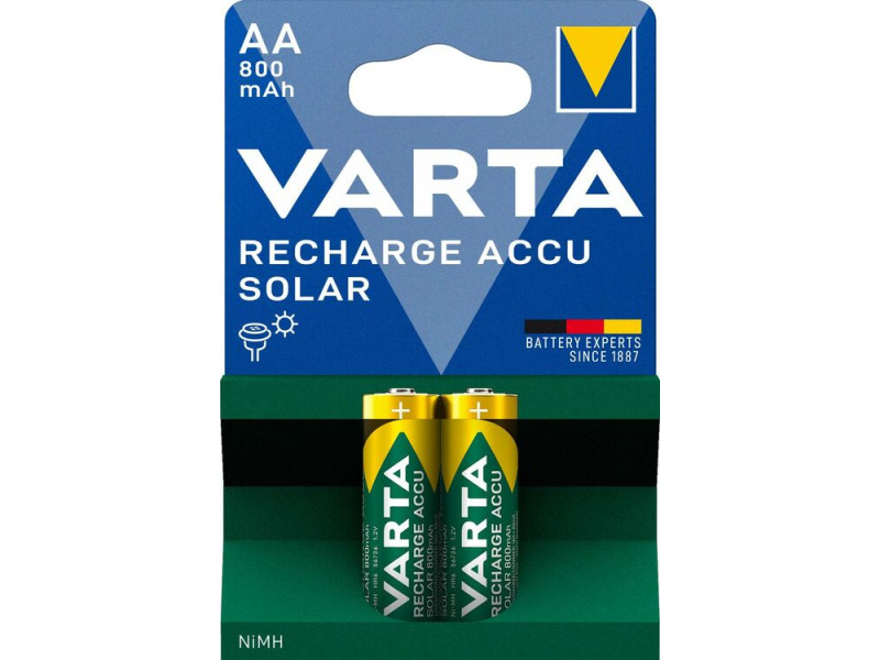 Varta Επαναφορτιζόμενη Solar 800mAh HR6 AA (2τμχ) | ATC | 01.003.0011