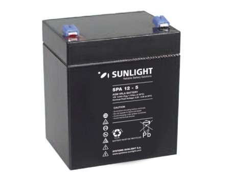 Sunlight Μολύβδου 12V 5A Τετράγωνη F1