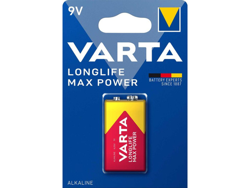 Varta Longlife Max 9V 6LR61 (1τμχ) | ATC | 01.001.0055