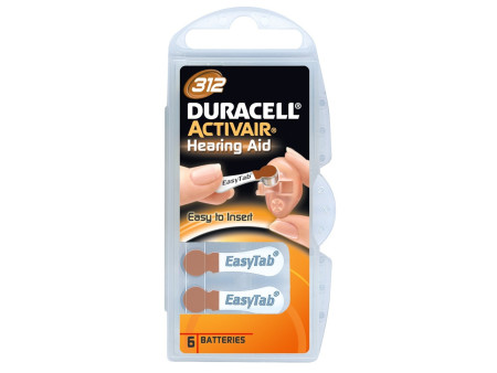 Duracell Activair Βαρηκοΐας DA312 (6τμχ)