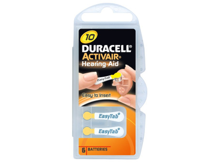 Duracell Activair Βαρηκοΐας DA10 (6τμχ)