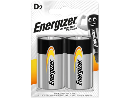 Energizer Power Αλκαλική D (2τμχ) | ATC | 01.001.0088