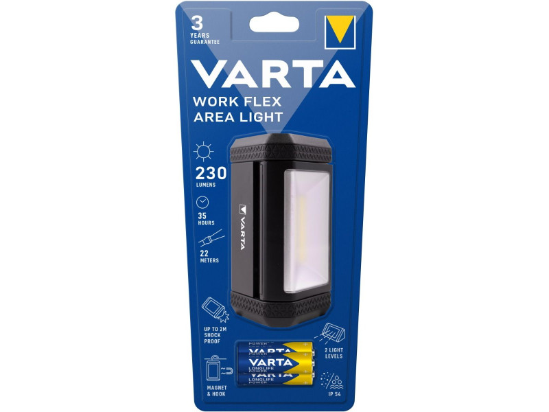 Varta Φακός Εργασίας 17648 Work Flex Area Light LED 3xAA (Περιλαμβ.) | ATC | 08.004.0058