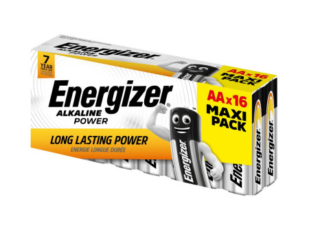 Energizer Power Αλκαλική Mignon Battery AA S16 (16τμχ) | ATC | 01.001.0110