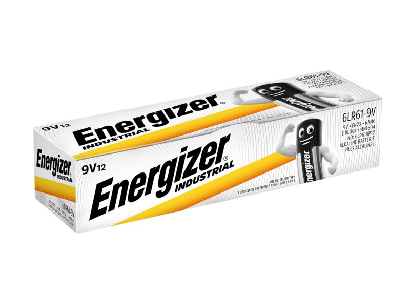 Energizer Industrial 9V Μπαταρία P12 (12τμχ)