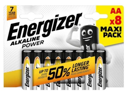 Energizer Power Αλκαλική Mignon Battery AA B8 | ATC | 01.001.0116