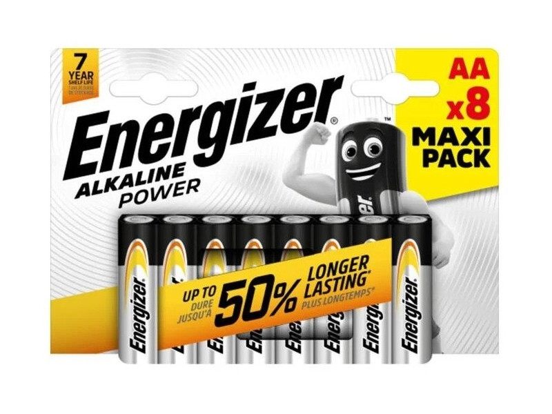 Energizer Power Αλκαλική Mignon Battery AA B8 | ATC | 01.001.0116