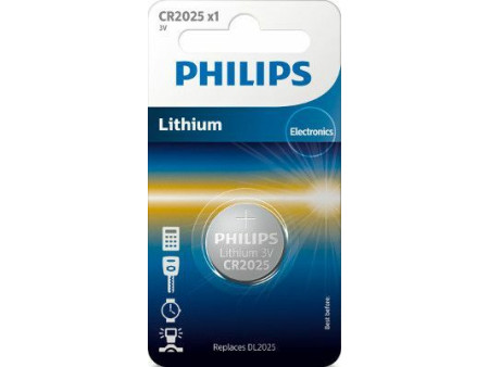 Philips Κουμπί Λιθίου CR2025 3V (1τμχ) | ATC | 01.005.0130