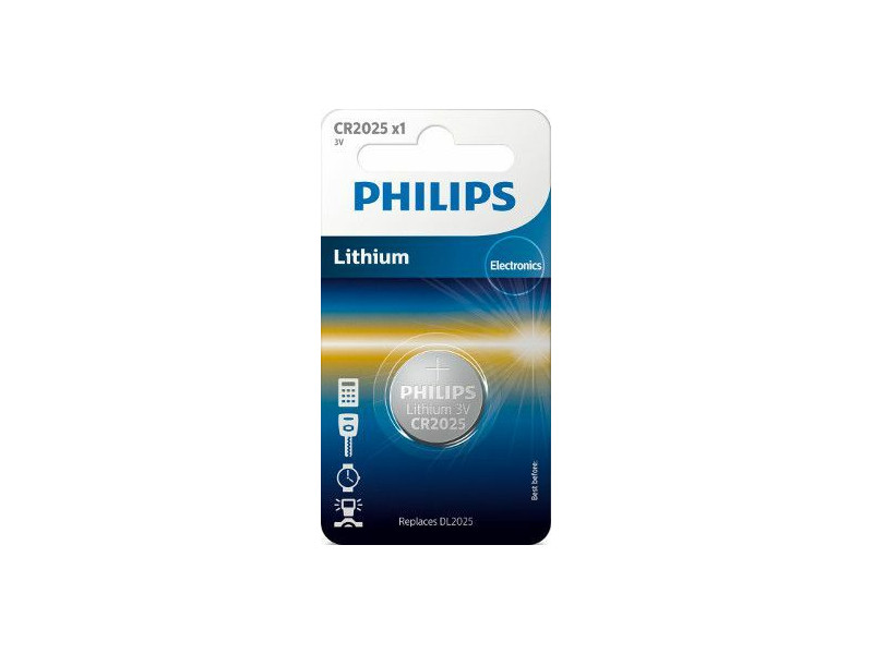 Philips Κουμπί Λιθίου CR2025 3V (1τμχ) | ATC | 01.005.0130