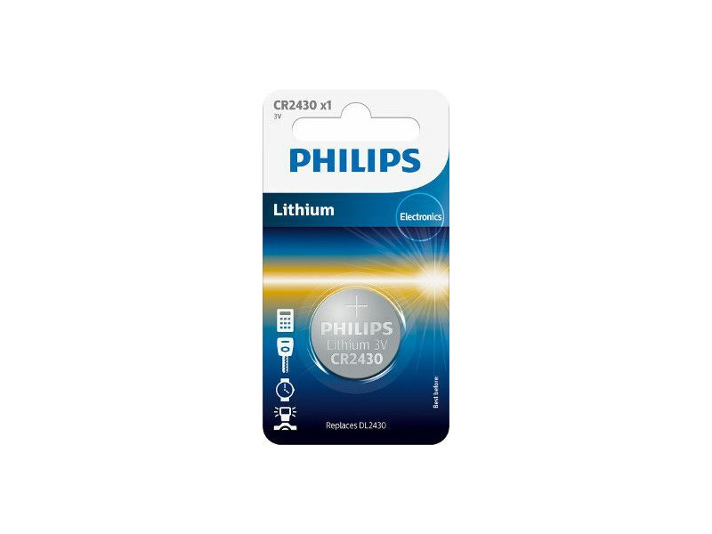 Philips Κουμπί Λιθίου CR2430 (1τμχ) | ATC | 01.005.0137