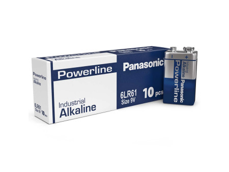 Panasonic Powerline 9V 6LR61AD Αλκαλική Μπαταρία (10τμχ) | ATC | 01.001.0118