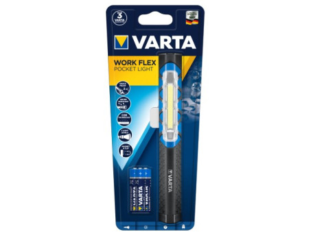 VARTA Φακός Εργασίας 17647 Work Flex Pocket Light LED 3xAAA (Περιλαμβ.) | ATC | 08.004.0063