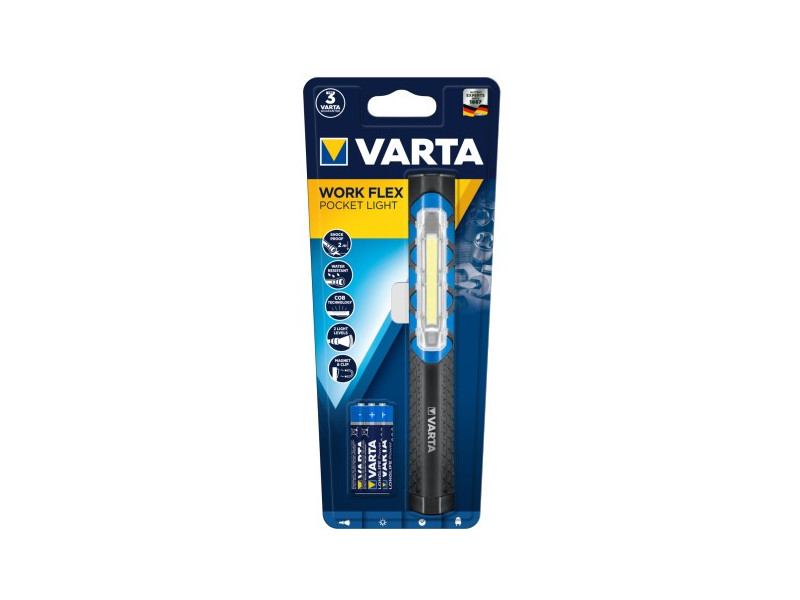 VARTA Φακός Εργασίας 17647 Work Flex Pocket Light LED 3xAAA (Περιλαμβ.) | ATC | 08.004.0063