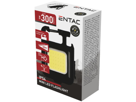 Entac Mini Επαναφορτιζόμενος Φακός 200mAh Μπρελόκ | ATC | 15.007.0279