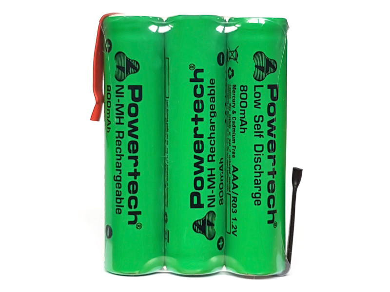 POWERTECH επαναφορτιζόμενη μπαταρία PT-790 800mAh, AAΑ HR03, 3τμχ